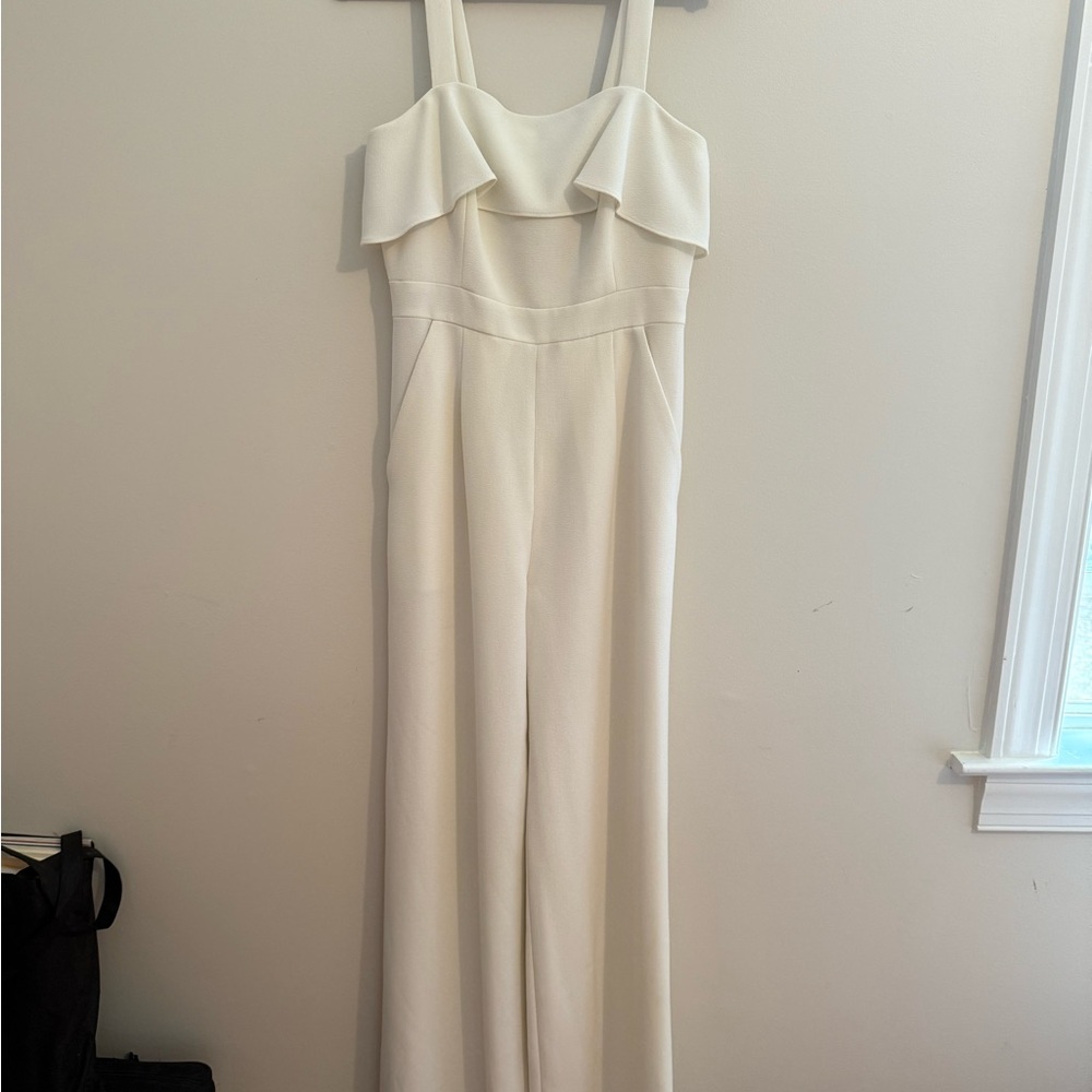 ANTONIO MELANI Off-White Ruffle Jumpsuit